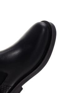 بوت چرم مشکی زنانه چلسی دری مد