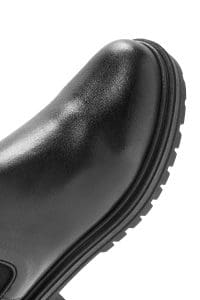 بوت چرم مشکی زنانه چلسی دری مد