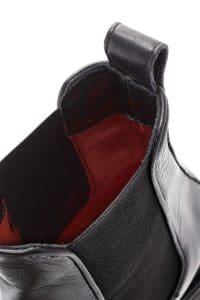 بوت چرم مشکی زنانه چلسی دری مد