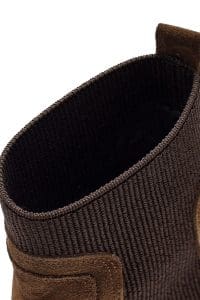 بوت چرم چرم قهوه ای مایل به زرد زنانه چلسی دری مد