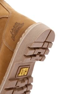 بوت چرمی نبوک بژ زنانه کاترپیلار