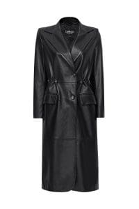 تاپ کت چرم خز مشکی زنانه جولیت دری مد