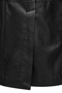 تاپ کت چرم خز مشکی زنانه جولیت دری مد