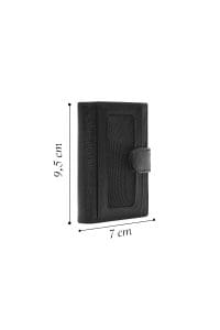 جای کارت چرمی مشکی مردانه دری مد