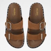 دمپایی زنانه تخت قهوه‌ای آلدو ELYNA – ALDO