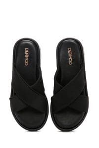 دمپایی زنانه مشکی ضخیم‌تنه دری مد