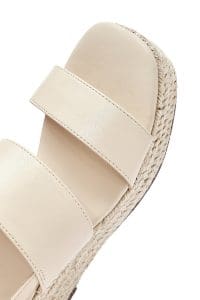 صندل زنانه بژ بنددار لژدار اسپادریل دری مد