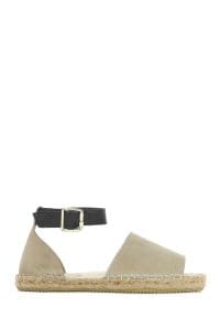 صندل زنانه بژ جیر اسپادریل بنددار دری مد