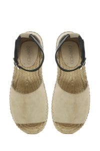 صندل زنانه بژ جیر اسپادریل بنددار دری مد