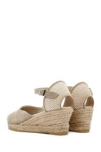 صندل زنانه بژ جیر بنددار لژدار اسپادریل دری مد