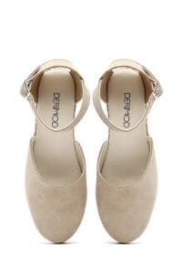 صندل زنانه بژ جیر بنددار لژدار اسپادریل دری مد