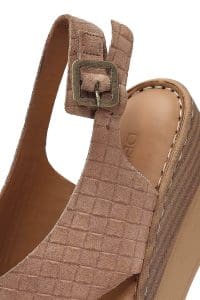 صندل زنانه صورتی جیر لژدار بنددار راحتی دری مد