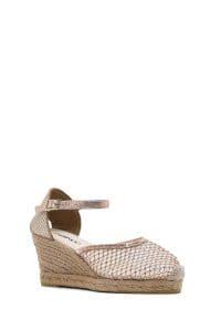 صندل زنانه طلایی بنددار لژدار اسپادریل دری مد