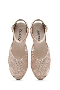 صندل زنانه طلایی بنددار لژدار اسپادریل دری مد