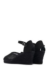 صندل زنانه مشکی بنددار لژدار اسپادریل دری مد