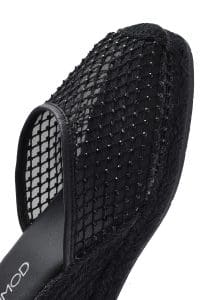 صندل زنانه مشکی بنددار لژدار اسپادریل دری مد