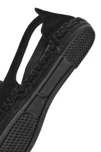 صندل زنانه مشکی جیر دری مد