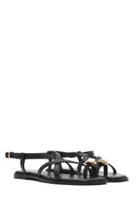 صندل زنانه مشکی لای‌انگشتی سگک‌دار دری مد