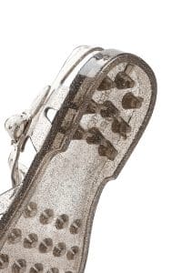 صندل زنانه مشکی ژله‌ای بنددار دری مد