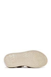 صندل زنانه ویژون بندی چرمی راحتی دری مد