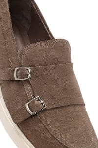 لوفر مردانه جیر بژ سگک‌دار دوگانه روزمره دری مد