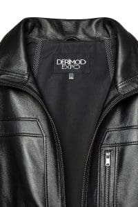 کاپشن چرم مشکی مردانه برایان دری مد