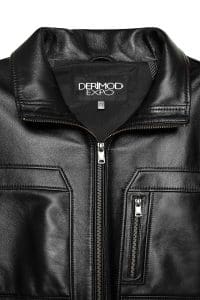 کاپشن چرم مشکی مردانه برایان دری مد