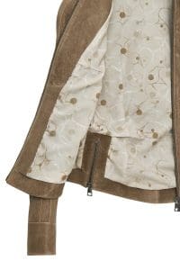 کت چرمی زنانه خاکستری روشن کوتاه Brazil دری مد