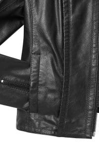 کت چرمی زنانه مشکی کوتاه Cherie دری مد