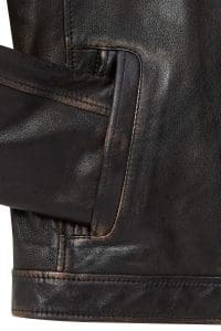 کت چرمی مردانه برنزی Kobe دری مد