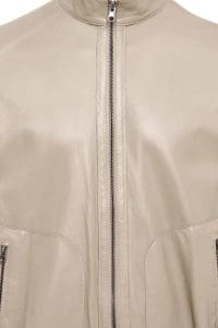 کت چرمی مردانه بژ یقه دیپلمات Suarez دری مد