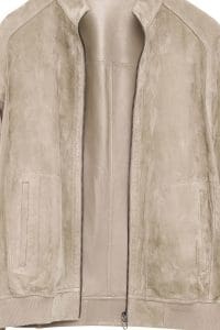 کت چرمی مردانه بژ یقه دیپلمات Suarez دری مد