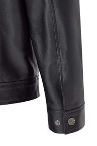 کت چرمی مردانه سایز بزرگ مشکی Bruno دری مد