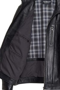 کت چرمی مردانه سایز بزرگ مشکی Bruno دری مد