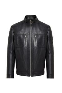 کت چرمی مردانه سایز بزرگ مشکی Muller-X دری مد