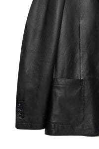 کت چرمی مردانه مشکی بلیزر Dominic دری مد