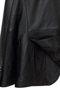 کت چرمی مردانه مشکی بلیزر Dominic دری مد