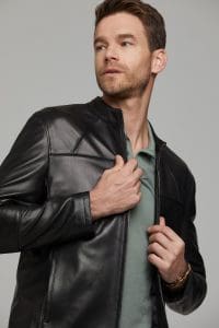 کت چرمی کوتاه اسلیم فیت مردانه نیمار دری مد