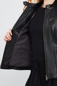 کت چرمی کوتاه مشکی زنانه مارلین دری مد