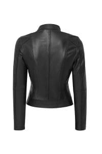 کت چرمی کوتاه مشکی زنانه کایلی دری مد