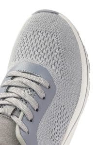 کتونی زنانه خاکی با بند و زیره ضخیم پارچه ای دری مد