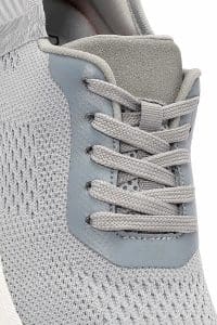 کتونی زنانه خاکی با بند و زیره ضخیم پارچه ای دری مد