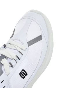 کتونی زنانه سفید بنددار با زیره ضخیم دری مد