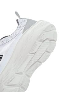 کتونی زنانه سفید بنددار با زیره ضخیم دری مد