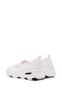 کتونی زنانه سفید پارچه ای کژوال دری مد