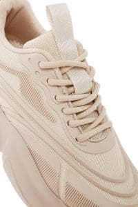 کتونی زنونه بژ بنددار با زیره ضخیم دری مد