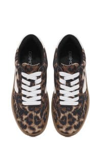 کتونی زنونه پلنگی بنددار با زیره ضخیم دری مد