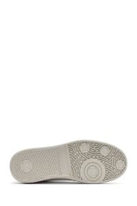 کتونی زنونه چرم سفید بنددار دری مد