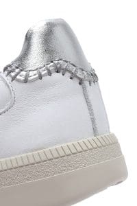 کتونی زنونه چرم سفید بنددار دری مد