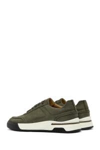 کتونی مردانه نوبوک سبز بنددار زیره ضخیم دری مد